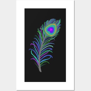 Peacock feather Posters and Art